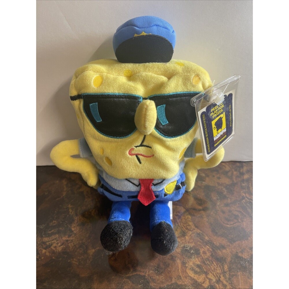 Spongebob Squarepants OfficerBob LawPants bean Plush 2008 Jakk Pacific Cop